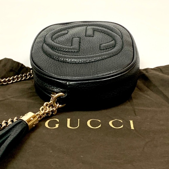 Authentic Gucci Soho Mini Round Chain Black - Picture 6 of 8